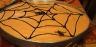 Halloween spider web cake